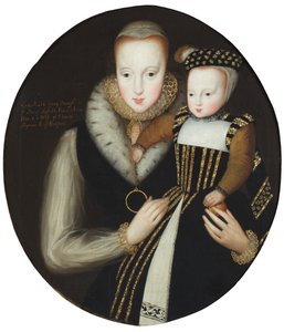 Porträt von Lady Catherine Grey und ihrem Sohn Edward