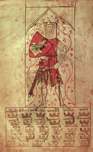König Arthur und die Dreißig Königreiche, geschrieben während der Herrschaft von Edward II von School English