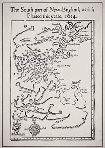 Südlicher Teil von Neuengland, wie er dieses Jahr 1634 bepflanzt ist von School English