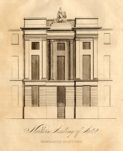Die Northern Academy of Art, Newcastle upon Tyne (Lithografie)