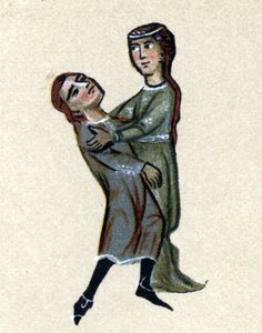Ein Troubadour des Mittelalters, Illustration aus 