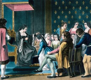 Anne de Bretagne verleiht einer Hofdame den 