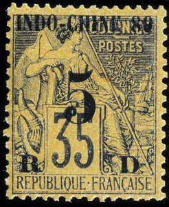 Briefmarke von Französisch-Indochina von School French