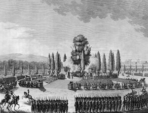 Französische Revolution: Republikanisches Fest der Siege auf dem Marsfeld in Paris am 10. Prairial Jahr IV (29. Mai)