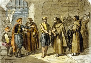 Miguel de Cervantes gerettet von den Vätern der Erlösung von School French