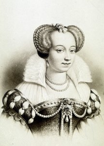 Porträt von Margarete von Valois, bekannt als Königin Margot (1553-1615), Königin von Navarra, erste Frau von Heinrich IV.