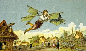 Die Flucht des Schlossers Le Besnier (Farblithografie)