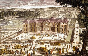 Ansicht des Château Vaux le Vicomte, erbaut von Louis le Vau 1658-1661 für Nicolas Fouquet von School French