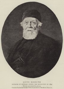 Louis Kossuth (Lithografie) von School Hungarian