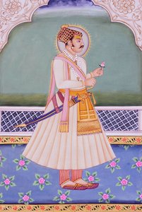 Miniaturmalerei von Mirza Raja Jai Singh, Jaipur
