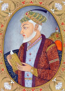 Miniaturmalerei des Moghul-Kaisers Aurangzeb Indien Asien