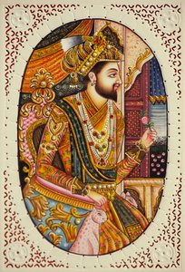 Miniaturmalerei auf Elfenbein Mughal Kaiser Shah Jahan