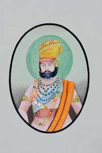 Miniaturmalerei von Maharaja Jaswant Singh, Jodhpur