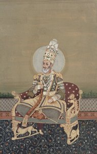 Porträt von Bahadur Shah II (1775-1862)