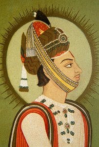 Porträt von Maharaja Jay Singh III, Jaipur, Rajasthan, Indien