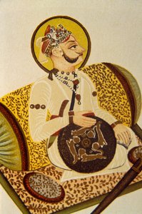 Porträt von Maharaja Madan Singh, Waldchef, Rajasthan, Indien