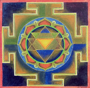 Yantra-Malerei von School Indian