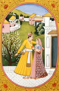 Jahreskalenderbild & Malerei für einen hinduistischen Monat Fagun, Indien