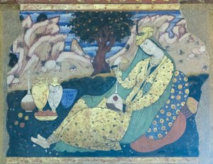 Fresko im Chehel Sotoun Palast, Isfahan, Iran
