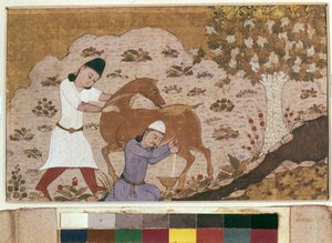 Onager-Melken, späte 15. Jahrhundert