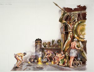 Das antike Athen - Rekonstruktion einer Bronzeskulpturenwerkstatt
