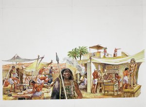 Antikes Theben - Rekonstruktion eines Viertels von Deir el-Medina von School Italian