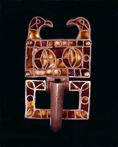 Gotische Fibel. 6. Jahrhundert n. Chr. Mailand, Schlossmuseum von School Italian