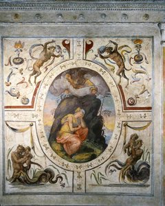 Wand im Badezimmer von Cosimo I de