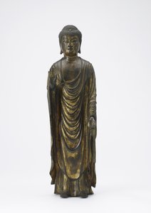 Amitabha Buddha (Amida) der Buddha des unendlichen Lichts, Kamakura-Periode von Japanese School