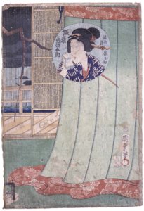 Bando Mitsugoro als Ohatsu, Ehefrau von Manoya