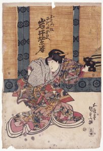 Iwai Shijaku in Frauenrolle