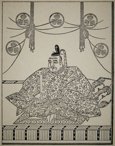 Porträt von Shogun Tokugawa Ieyasu in Hofkleidung