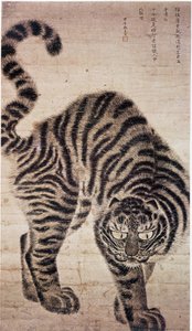 Tiger, koreanische Malerei