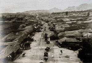 Ansicht der Chongro Avenue in Seoul, Hauptstadt von Korea