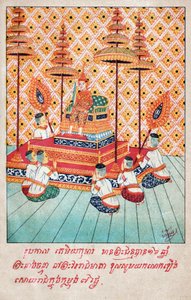Temiya Jataka (Gravur, ca. 1910) von School Laotian