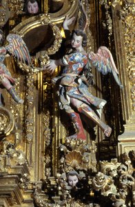 Detail der Churrigueresken-Dekoration von School Mexican