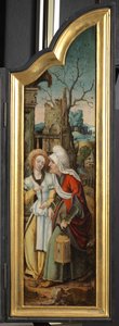 Anbetung der Hirten (linkes Panel eines Triptychons)