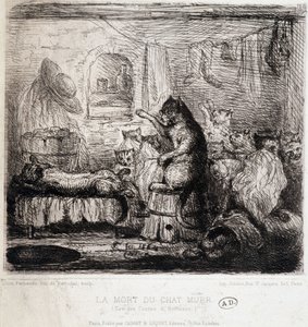 Der Tod der Katze Murr (aus Hoffmanns Erzählungen) - Zeichnung, Portugal
