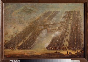 Die Schlacht von Poltawa am 8. Juli 1709