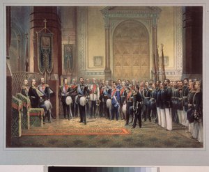 Der Treueschwur des Zarewitsch Nikolaus Alexandrowitsch Romanow von Russland