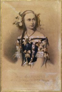 Porträt der russischen Ballerina Elena Andrejanowa von School Russian