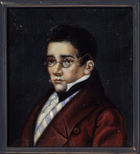 Porträt des Dramatikers Alexander S. Griboyedov von School Russian