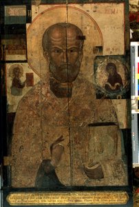 Darstellung des Heiligen Nikolaus von Myra oder Bari von School Russian