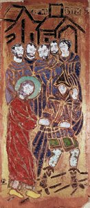 Russische Kunst: der Aufstieg nach Golgatha Christi (Kreuztragung oder Kreuzweg)
