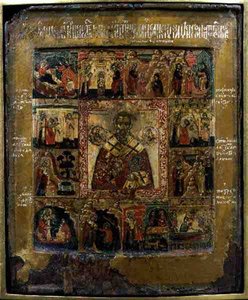St. Nikolaus und Szenen aus dem Leben des Heiligen