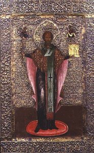 St. Nikolaus von Mozhaisk, Ikone, ca. 1700