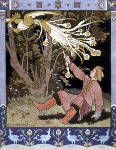 Märchen „Der Feuervogel“ - Russische Illustration