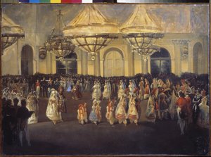 Ein Ball im Winterpalast (Sankt Petersburg) unter Nikolaus I. von School Russian