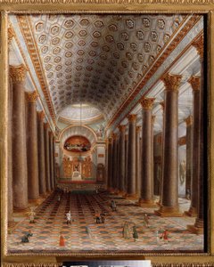 Innenansicht der Kasaner Kathedrale in St. Petersburg