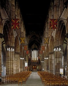 Gotische Kunst: Ansicht des Inneren der Kathedrale von Glasgow